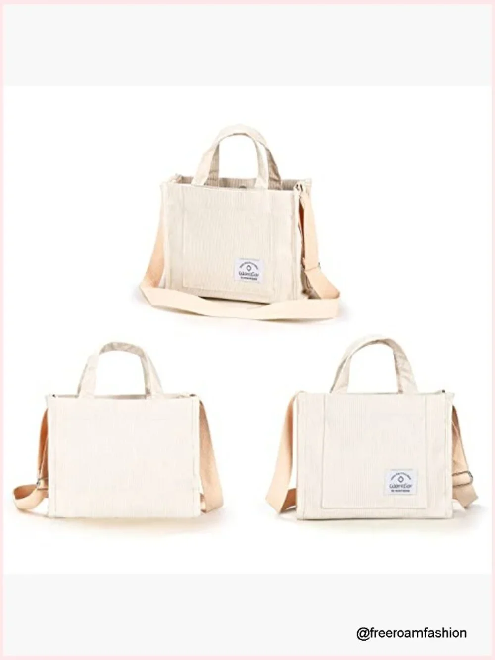 Small Corduroy Hobo Bag Crossbody Shoulder Tote Satchel Purse